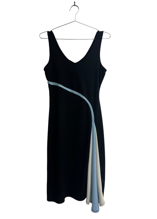 S y2k BCBG blue stripe midi