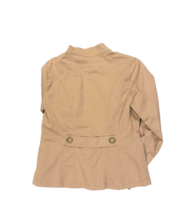 m 90s beige grommet jacket