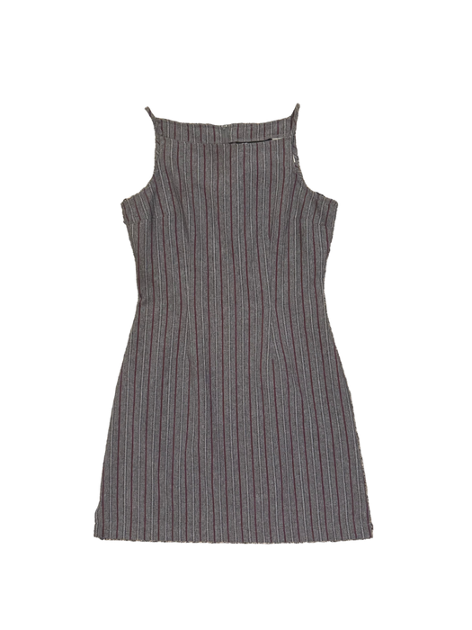 S/M 90s subtle striped mini dress