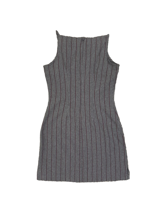 S/M 90s subtle striped mini dress