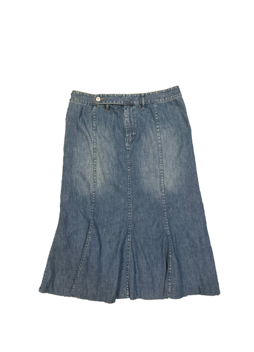 M 90s RL denim midi skirt