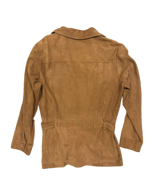 XS/S 90s camel suede jacket