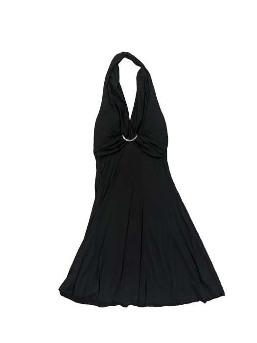 S/M 90s black halter dress