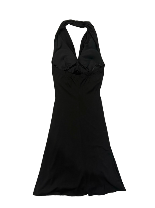 S/M 90s black halter dress
