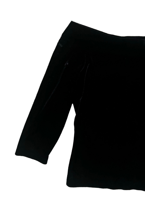XS/S 90s velvet boatneck top