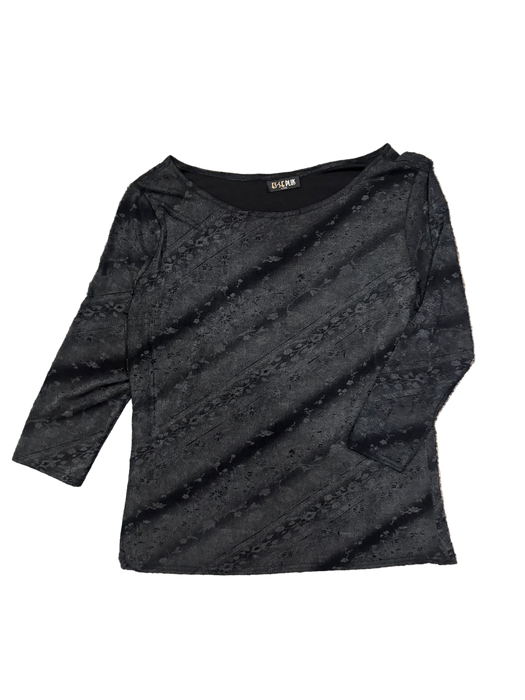 L/XL 90s slinky printed top