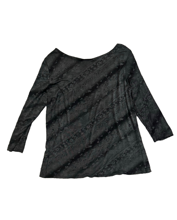 L/XL 90s slinky printed top