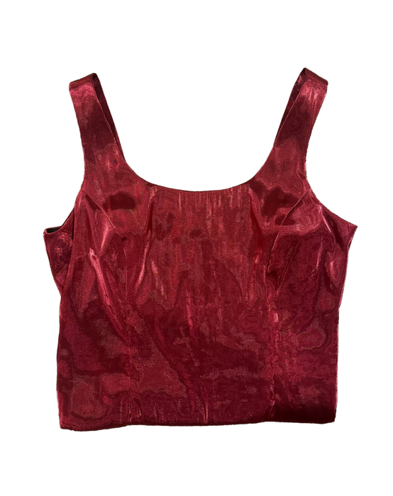 L 90s lava crop top
