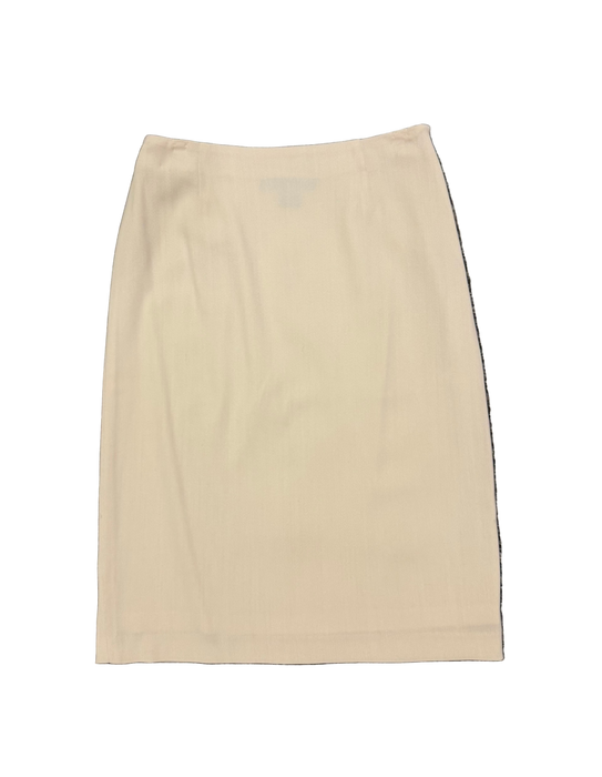 XS 90s RL black label cream skirt