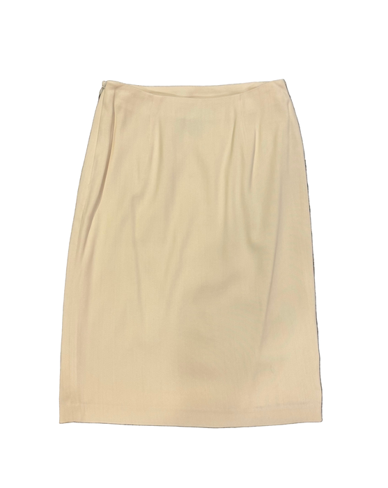 XS 90s RL black label cream skirt