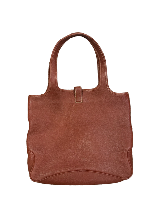 vintage Ferragamo mahogany tote