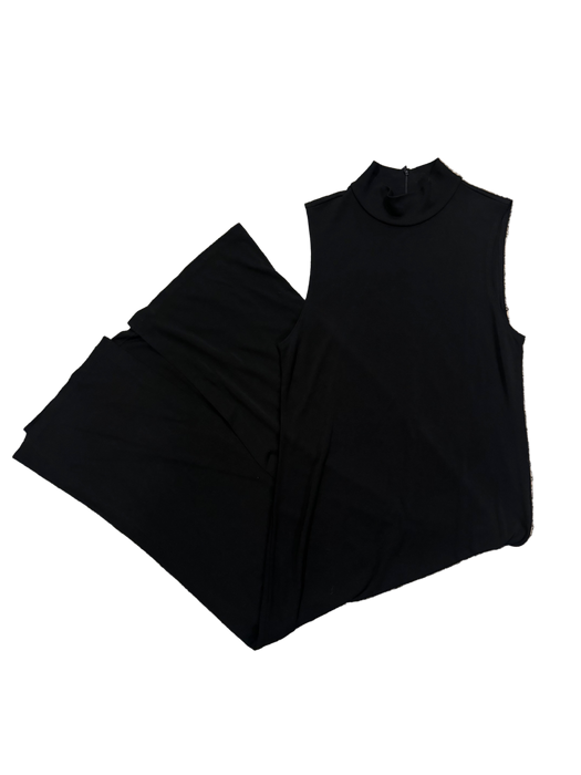 L 90s mockneck maxi dress