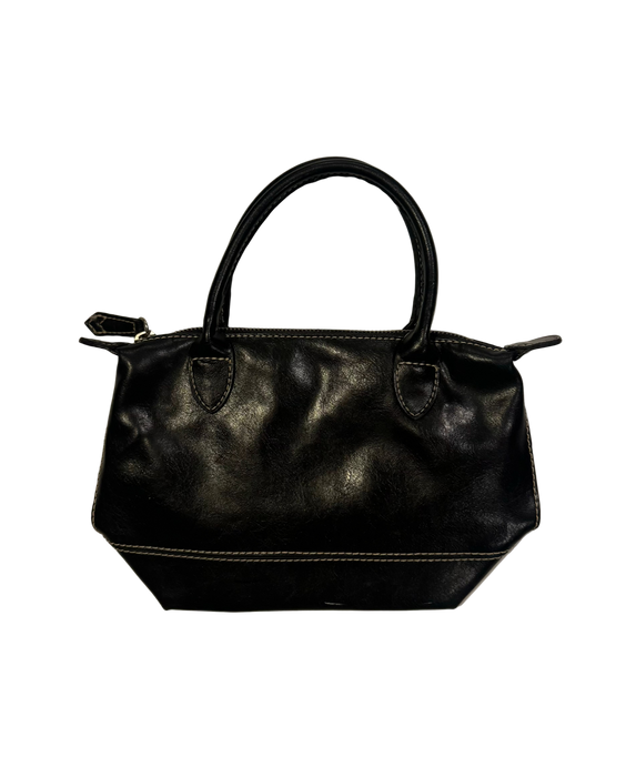 90s vegan leather black mini purse