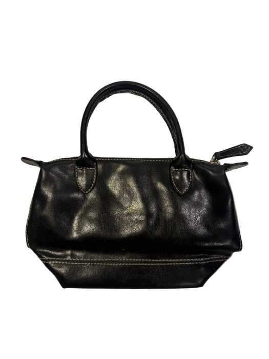 90s vegan leather black mini purse