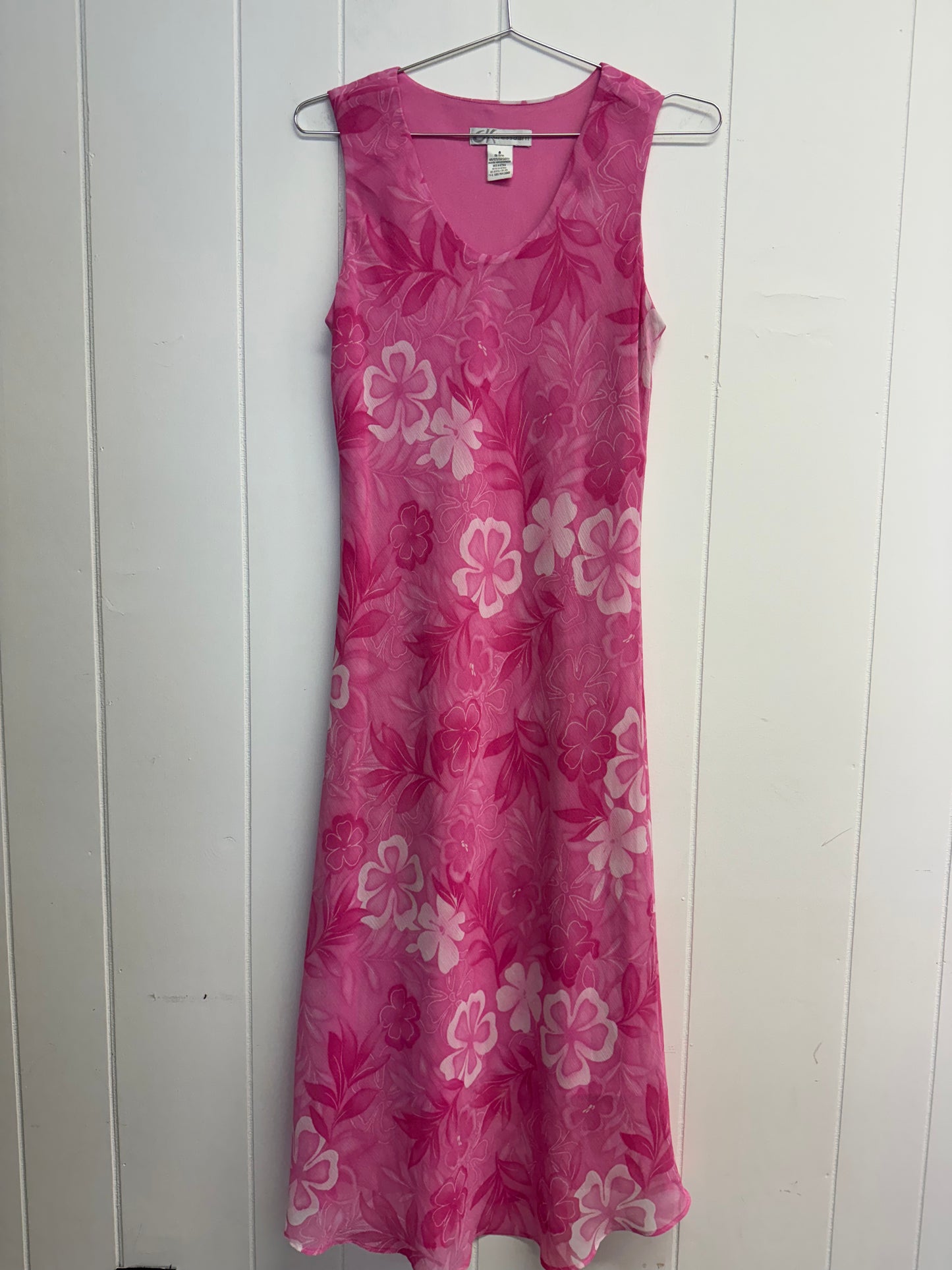 M y2k pink hibiscus dress