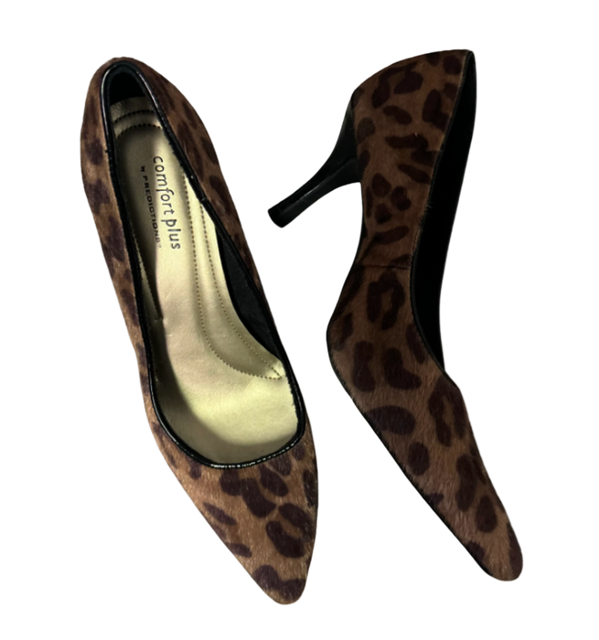 7.5 y2k textured leopard heels