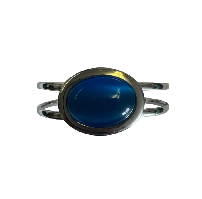 vintage silver cuff w/ stone