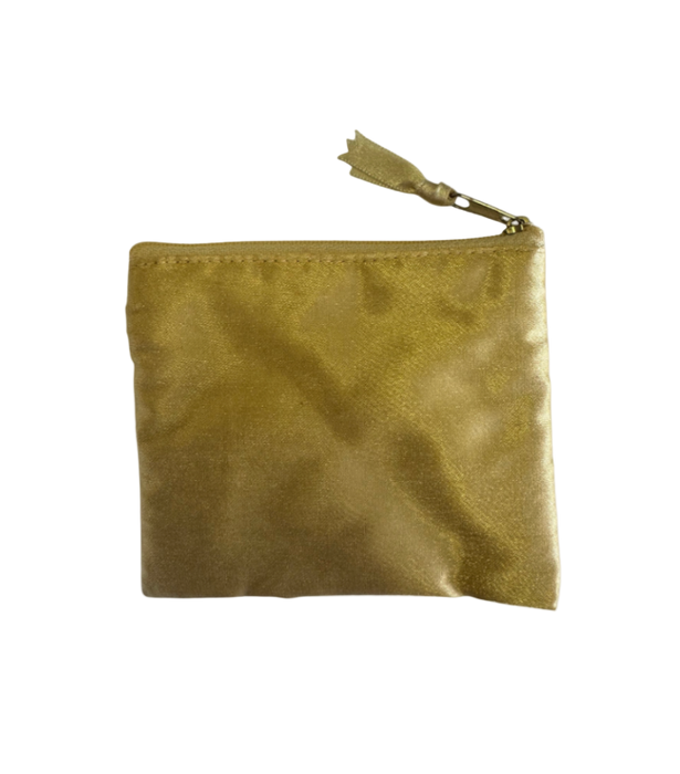 vintage gold beaded card holder