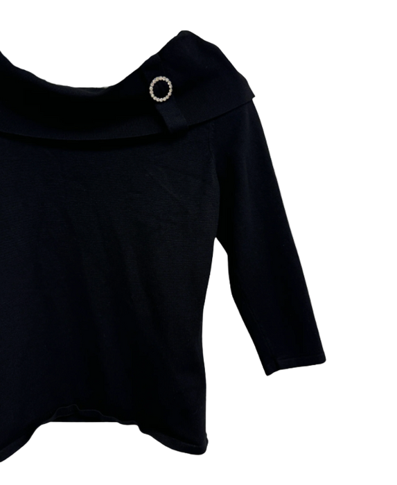 S Y2k Black Rhinestone Top