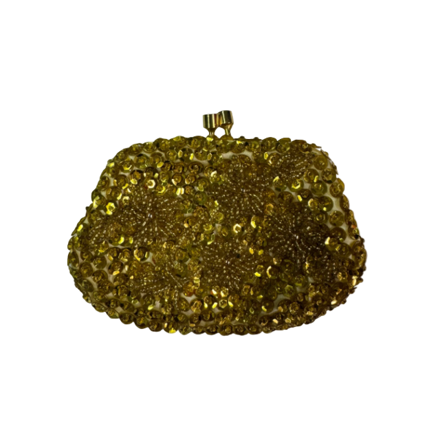 vintage coin purse-gold