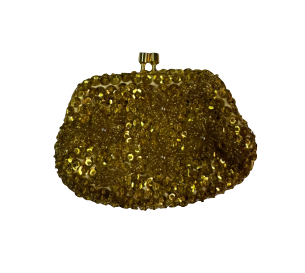vintage coin purse-gold