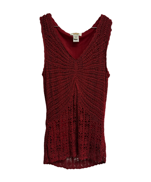 M vintage hand knit tank