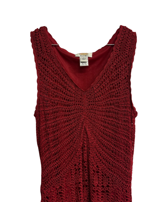 M vintage hand knit tank