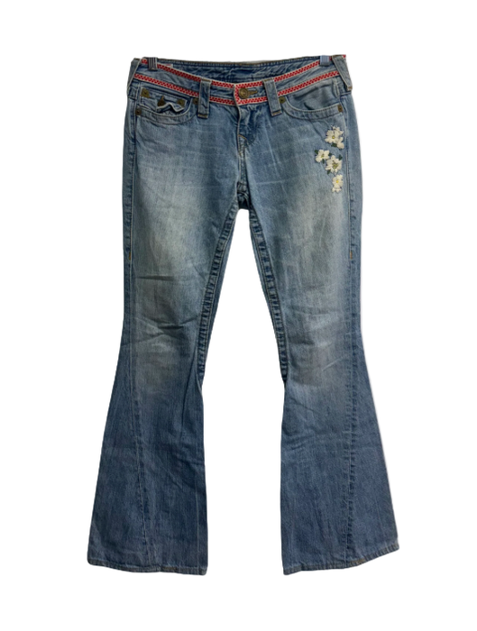 2/26 Y2k True Religion Flower Jean