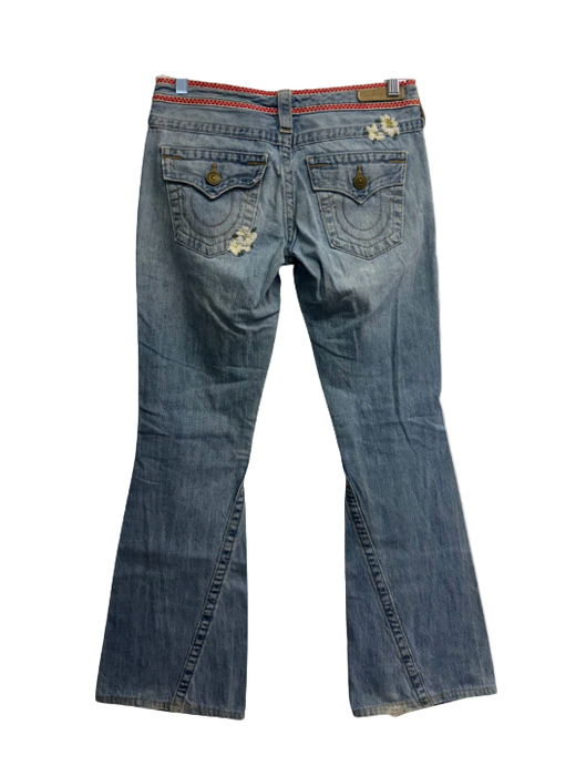 2/26 Y2k True Religion Flower Jean