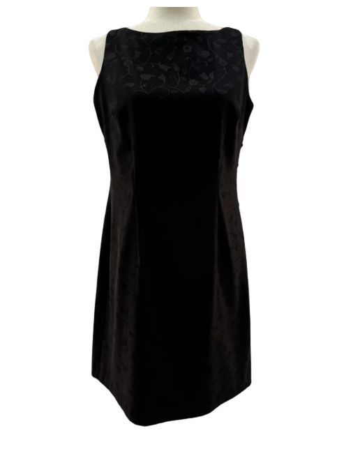 10/M 90s Black Floral Shift