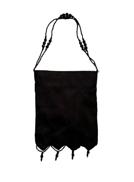 Mini Y2K Black Beaded Bag