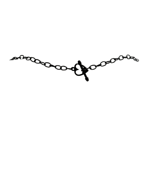 90s Black Beaded Choker Necklace