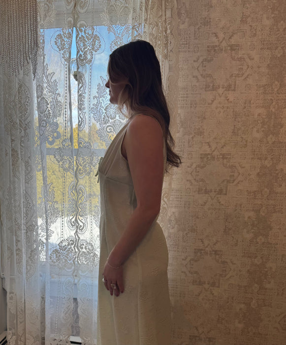 M vintage mint midi dress
