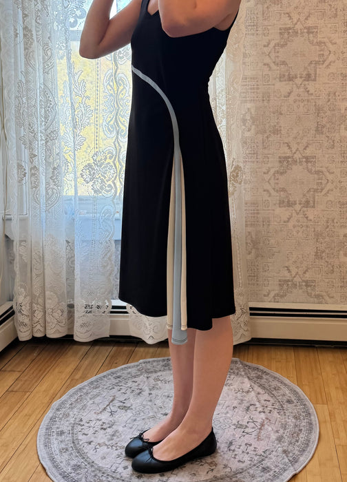 S y2k BCBG blue stripe midi