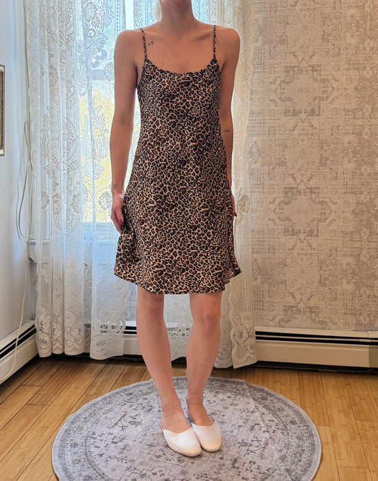 S/M cheetah slip dress