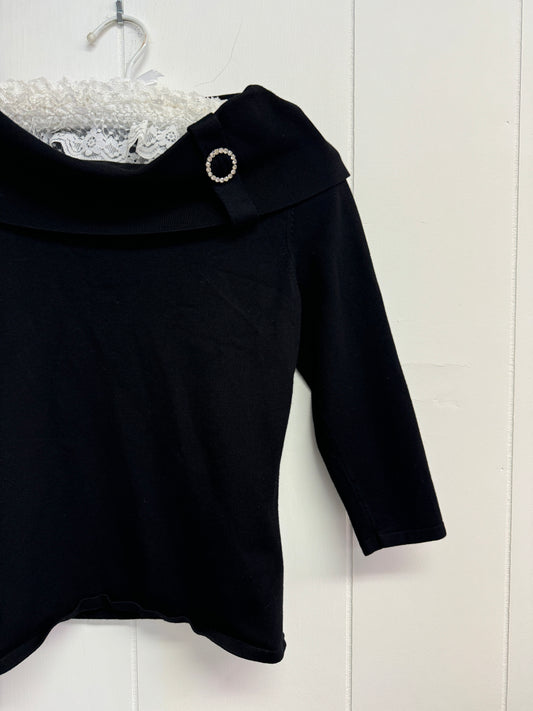 S Y2k Black Rhinestone Top