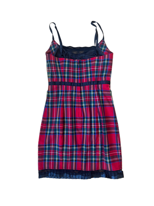XS/S y2k red plaid mini dress