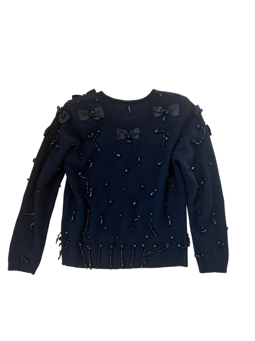 S/M vintage bow embellished sweater