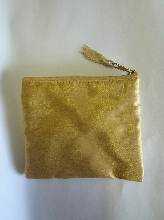 vintage gold beaded card holder