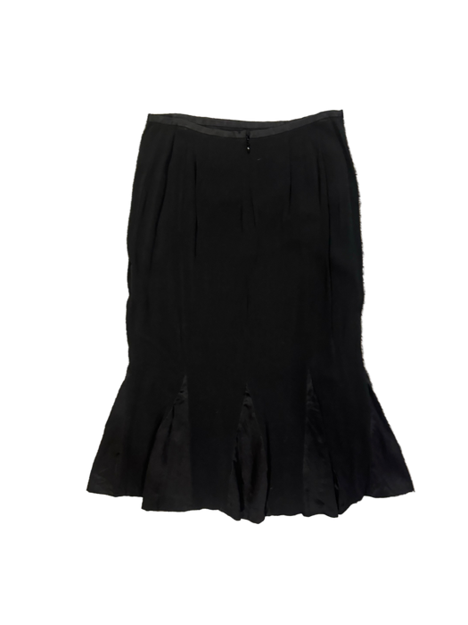 S/M 90s silk flutter midi skirt