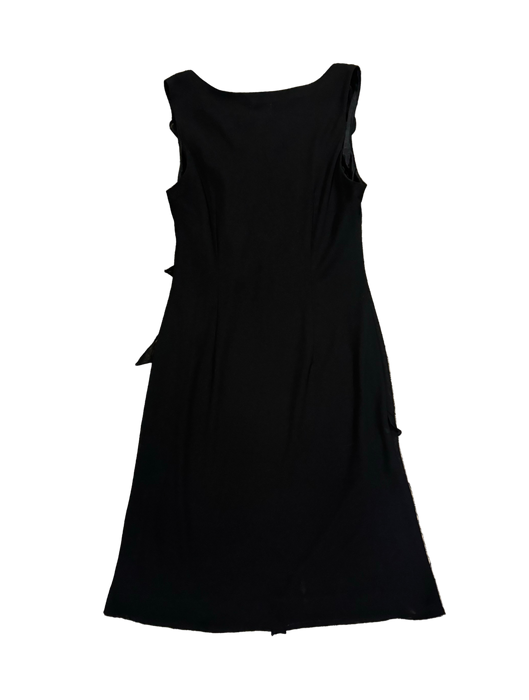 M 90s black ruffle dress