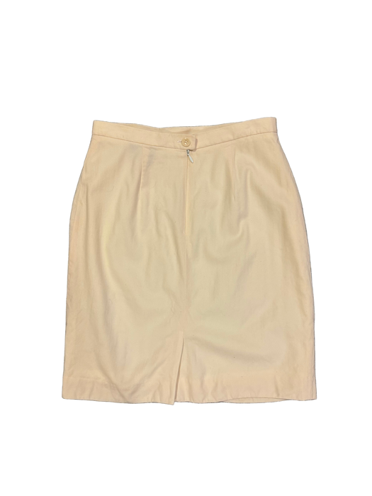 XS 90s cream wool skirt