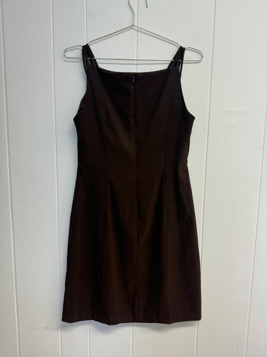 M 90s/y2k brown beaded dress
