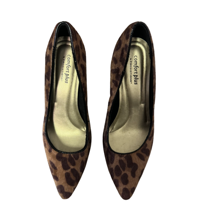 7.5 y2k textured leopard heels