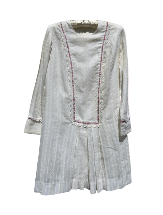 S vintage 60s embroidered dress