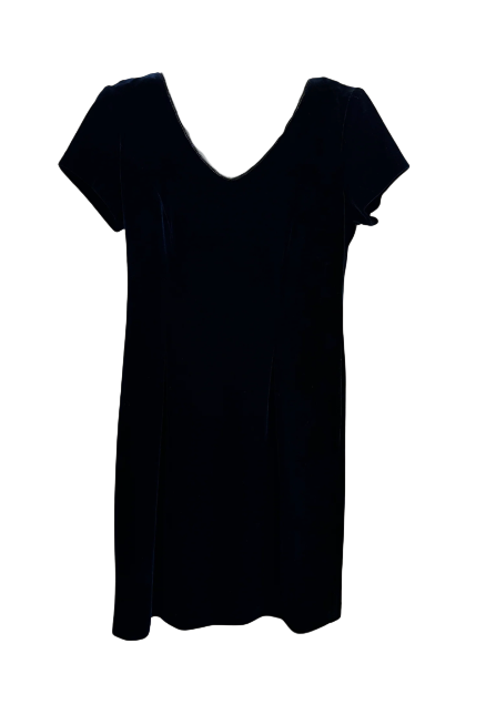 S/M Vintage 80's/90's Midnight Blue Velvet Dress