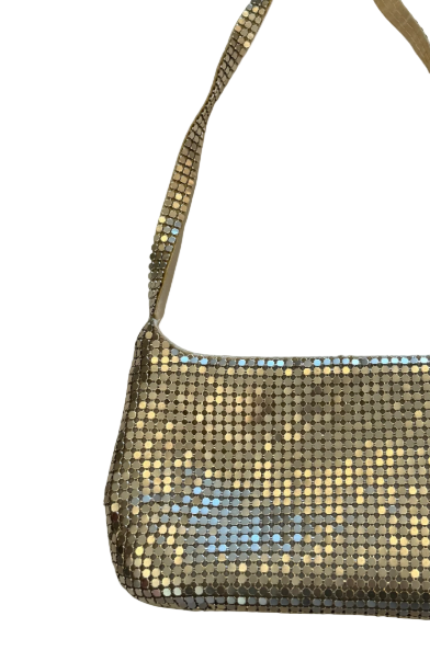 Y2k gold  chainmail bag- AS IS