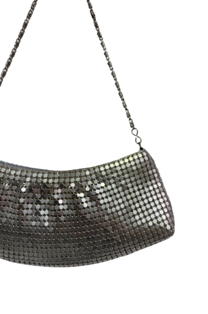 Y2k Silver Mesh Mini Purse